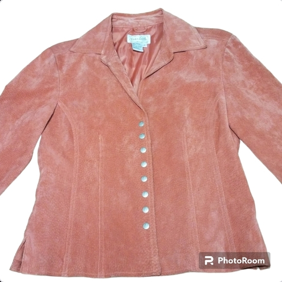 Vintage Live a Little Suede Jacket Size S - Picture 3 of 10